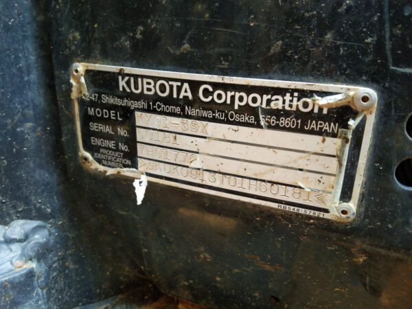 รถขุดมือสอง KUBOTA รุ่น KX91-3SX ขนาด 3.3 ตัน ตู้แอร์ [No.97] - Image 19