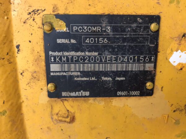 รถขุดมือสอง KOMATSU รุ่น PC30MR-3 ขนาด 3.1 ตัน [No.117] - Image 13