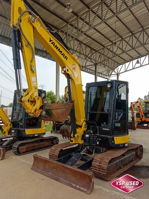 รถขุดมือสอง YANMAR ViO55 ชั่วโมงน้อย ผ่อนได้ ประกันศูนย์ [No.SK06]