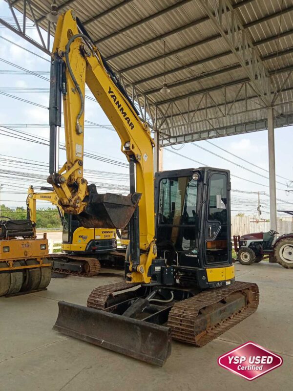 รถขุดมือสอง YANMAR ViO55 ชั่วโมงน้อย ผ่อนได้ ประกันศูนย์ [No.SK08]