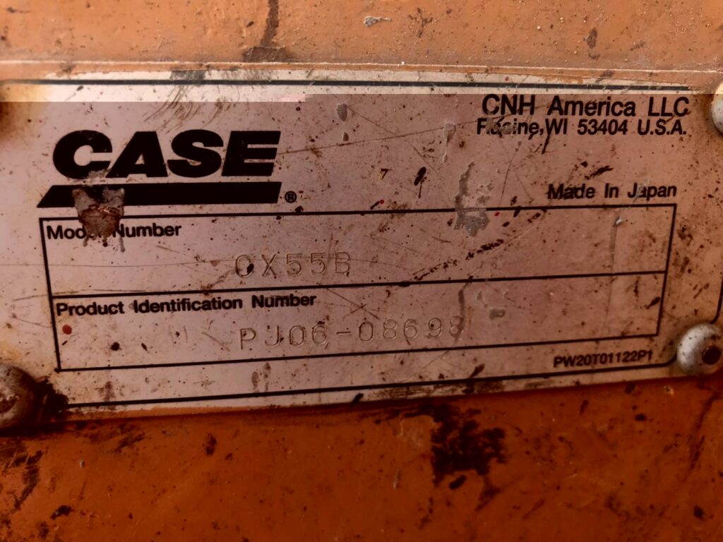 รถขุดมือสอง CASE รุ่น CX55B ตู้แอร์ ขนาด 5.1 ตัน [No.131] บจก.