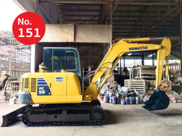 รถขุดมือสอง KOMATSU รุ่น PC56-7 ขนาด 5.3 ตัน [No.151]
